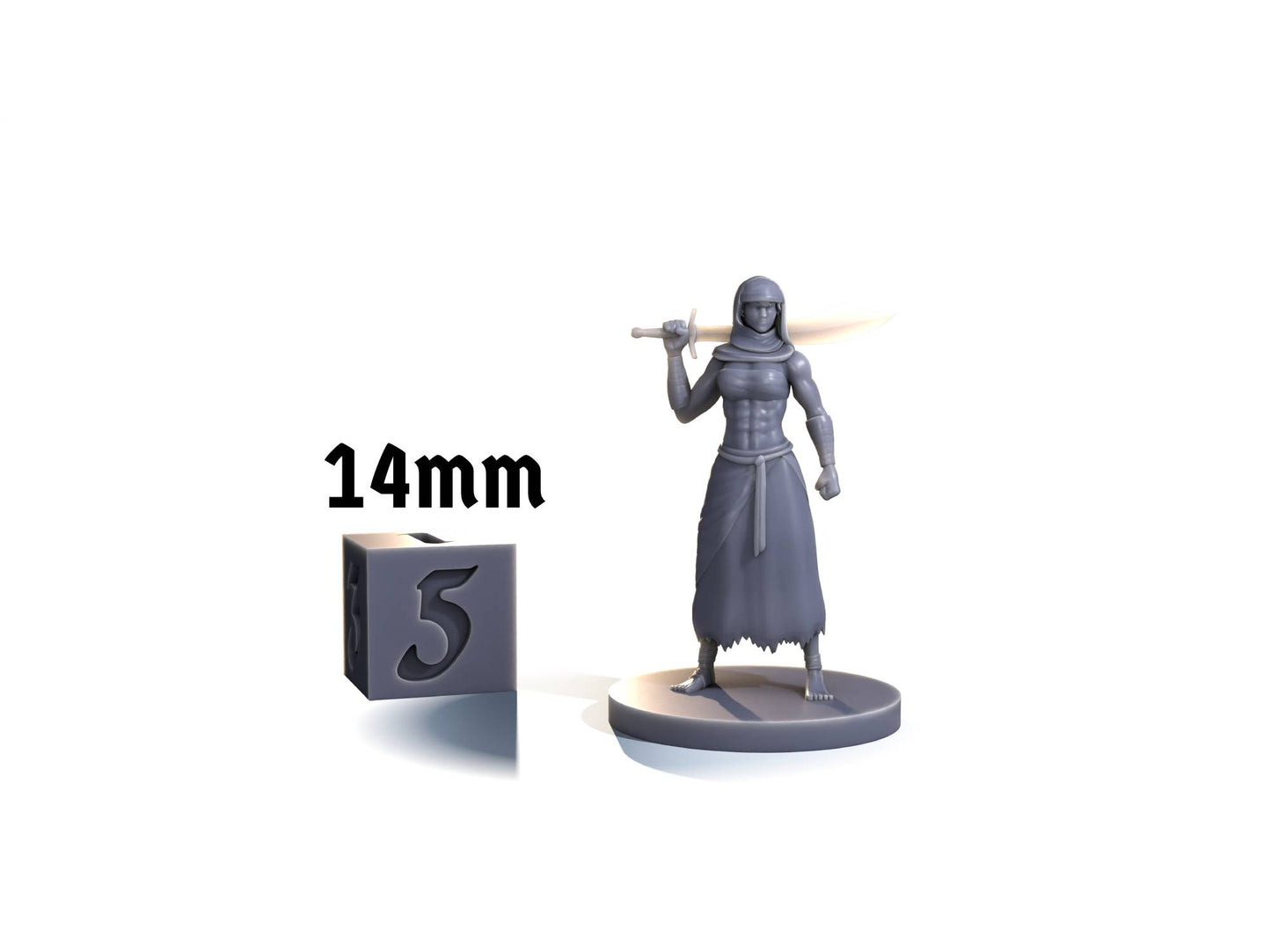 Human female desert fighter