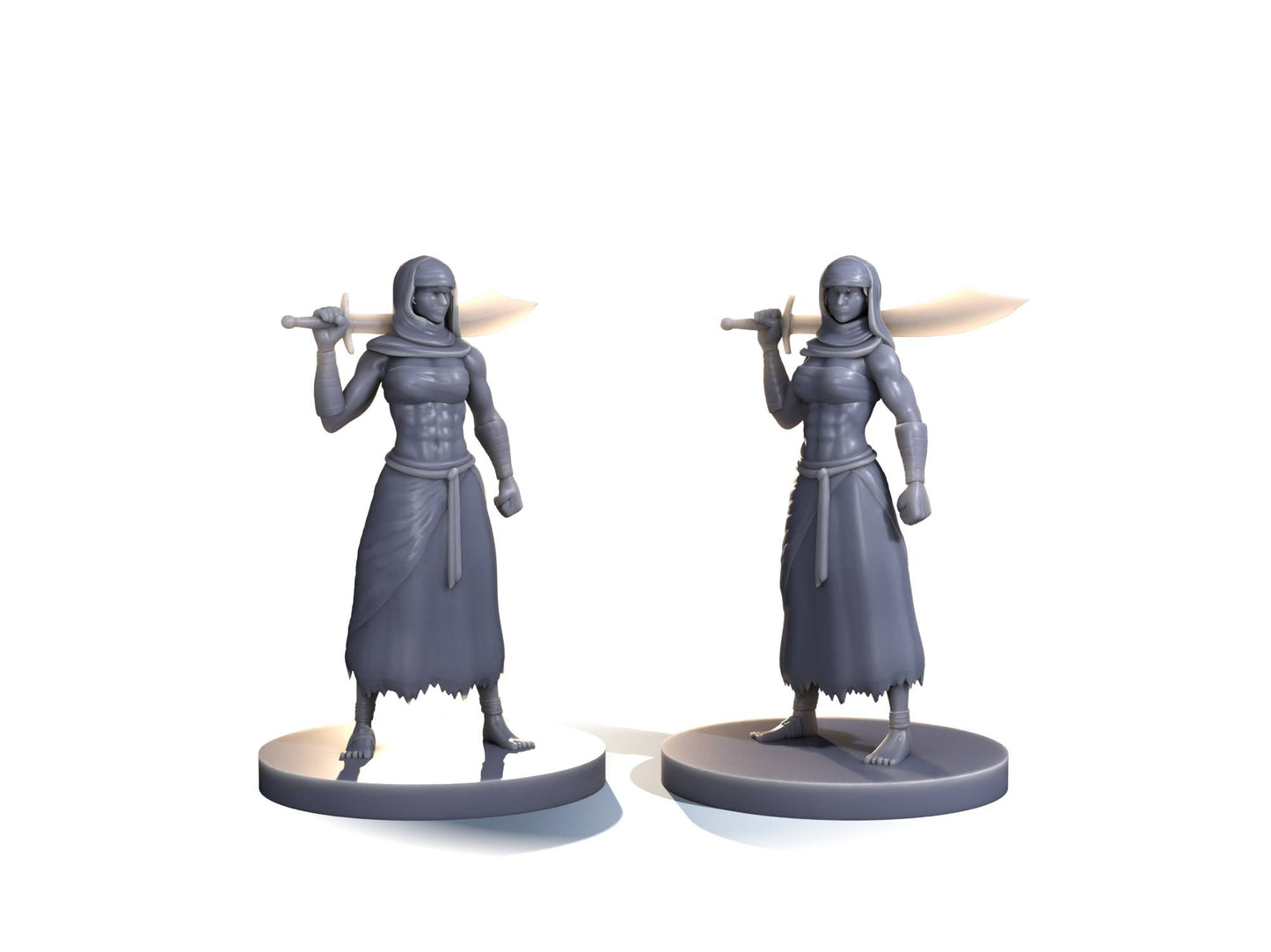 Human female desert fighter