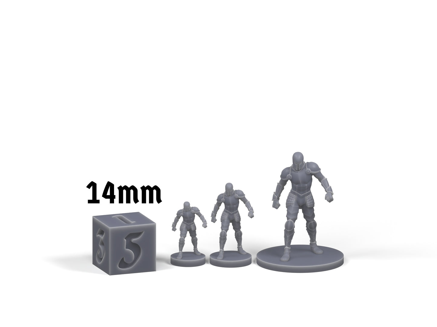 Animated armor size comparison in 15mm, 20mm, and 28mm