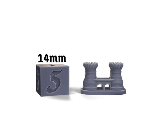 House Emblem: Frey scale comparison with 14mm die