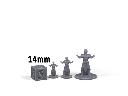 Night King sizes and die comparison
