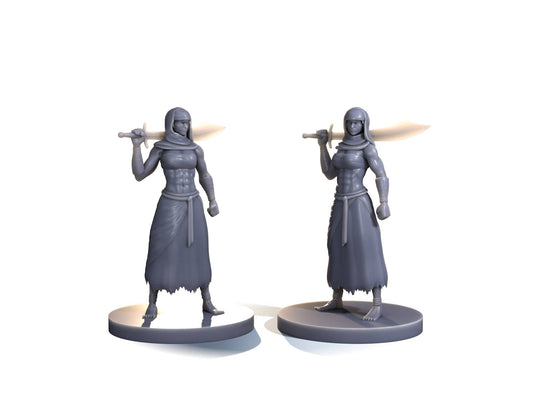 Human female desert fighter