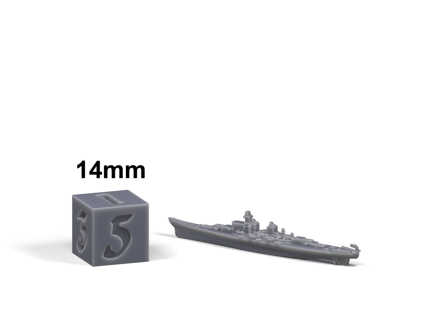 Montana (battleship) size comparison XE267